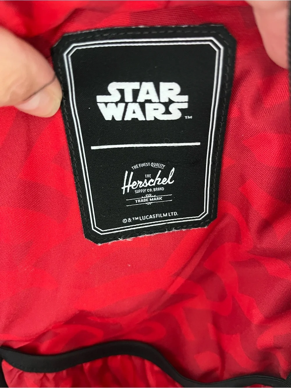 HERSCHEL Supply Company Black and Red Star Wars 25th Anniversary Sling Bag - Picture 7 of 12
